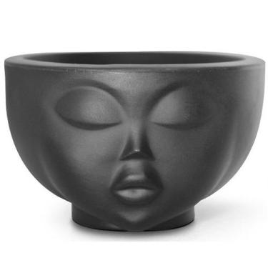 Imagem de Vaso Decorativo Face Menina 13 Preto Nutriplan