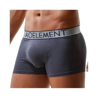Imagem de Cuecas Boxer Masculinas Antideslizantes Com Bolsa Escrotal Convexa Em 