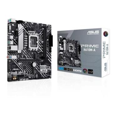 Imagem de Placa-Mãe ASUS Prime H610M-A, Intel, M-ATX, DDR5, Preto - 90MB1G20-M0EAY0-Unissex