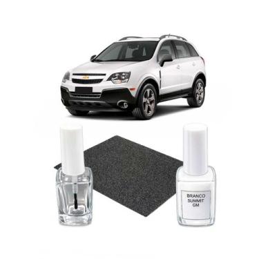 Imagem de Tinta Tira Risco Automotiva Branco Summit GM Onix Joy Cruze -, Captiva