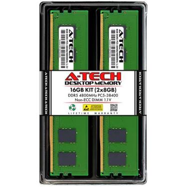 Imagem de Memória RAM A-Tech 16 GB (2x8 GB) DDR5 4800 MHz Non-ECC UDIMM