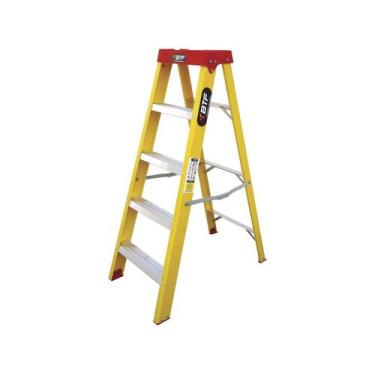 Imagem de Escada de Fibra Tesoura Prática 4 Degraus BTF EFP5908 - botafogo