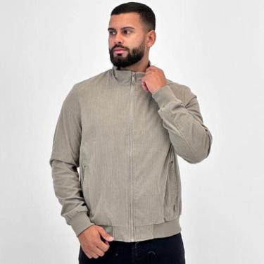 Imagem de Jaqueta Sea Surf em Veludo Cotolê Masculina, P, Cinza
