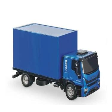 Imagem de Caminhão Baú Iveco Tector Azul Usual 451 - Usual Plastic