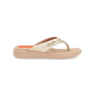 Imagem de Chinelo usaflex am15002, Ouro, 38