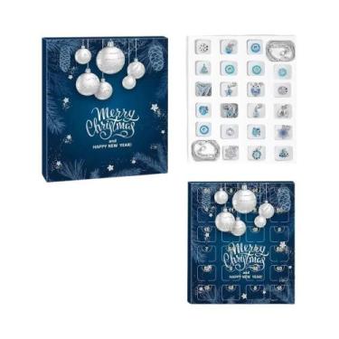 Imagem de Calendário Do Advento De Natal Com 24 Dias, Caixa Surpresa De Pulseira