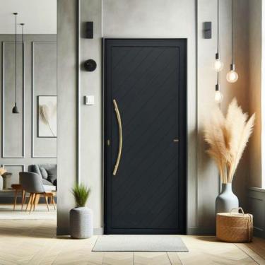 Imagem de Porta de Aluminio Lambril 210x100cm com Puxador Super Savana Brimak Ab