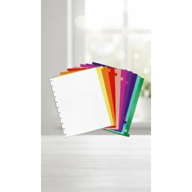 Imagem de Kit 10 Divisórias Coloridas p/ Caderno de Discos - Congratulations Sto