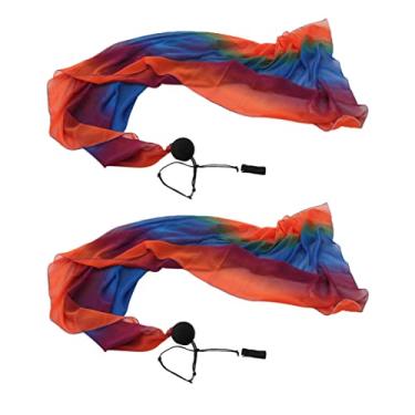 Imagem de shamjina 2 Peças de Véu de Dança Do Ventre Suave E, de Arremesso para, Acessórios de Desempenho, 6