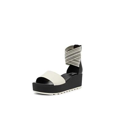 Imagem de Sorel Sand lia feminina Cameron Flatform com tira no tornozelo - Preta, Preto, 7.5