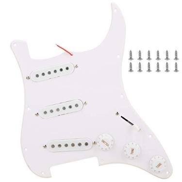 Imagem de Escudo Humbucker pré-conectado para guitarra elétrica, 3 captadores de bobina única de proteção para guitarra elétrica