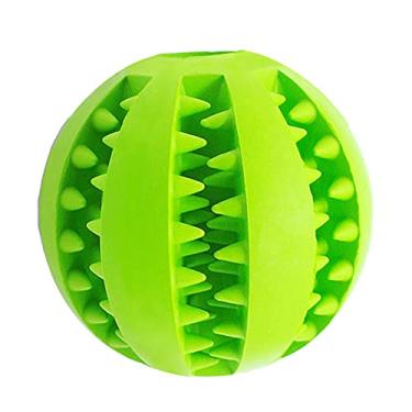 Imagem de Sunbaca Bola de brinquedo para cachorro, bola de brinquedo não tóxica e resistente a mordidas para cães de estimação Filhote de cachorro Gato, comida para animais de estimação comedouro para mastigar