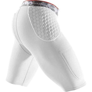Imagem de McDavid Short de compressão acolchoado de basquete. 3 almofadas HEX acolchoadas. Proteção contra quadris e cóccix. Bolso para bojo