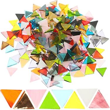 Imagem de 1 Mosaico Triangular Massa De Mosaicos Mosaico Manchado Mosaicos De Cores Misturadas Fabricação De Artesanato Em Mosaico Pedra De Mosaico Vidro Vaso Azulejo De Cerâmica 3d