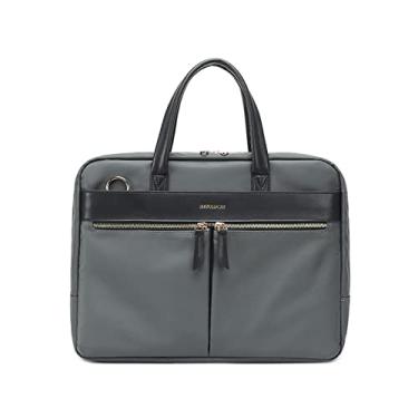 Imagem de Bolsas para Notebook Bolsa de Ombro Maletas Homens e Mulheres (Cinza) 14,3"