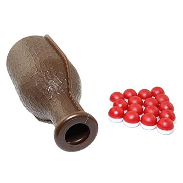 Imagem de RLECS Coqueteleira de bilhar para piscina Snooker de bilhar Kelly com 16 peças de ervilhas vermelhas e brancas
