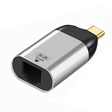 Imagem de Cablecc Adaptador USB-C USB 3.1 para 1000 Mbps Gigabit Ethernet LAN para laptop