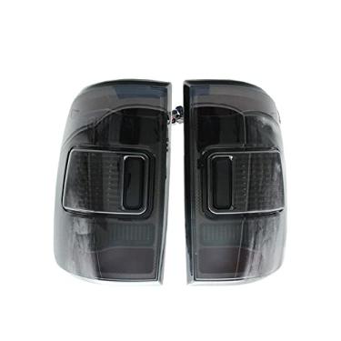 Imagem de JESYMBX Para Dodge Ram 1500 2500 3500 2009-2018 Lâmpada refletora de seta de luz de freio traseira 1 par preto