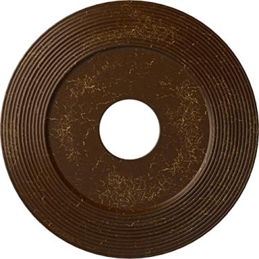 Imagem de Medalhão de teto Ekena Millwork CM16ADRBC Adonis, 16 1/8"OD x 3 5/8" ID x 1" P (serve em toldos de até 10 1/4"), Raízes pintadas à mão Crackle de cerveja