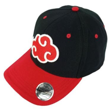 Imagem de Boné Akatsuki Naruto Snapback Geek Bombeta Aba Curva - Gs