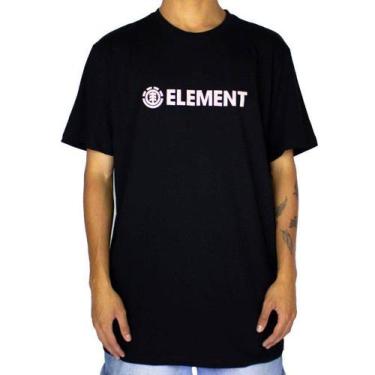 Imagem de Camiseta Element Blazin Preto Rosa - Element Skateboard
