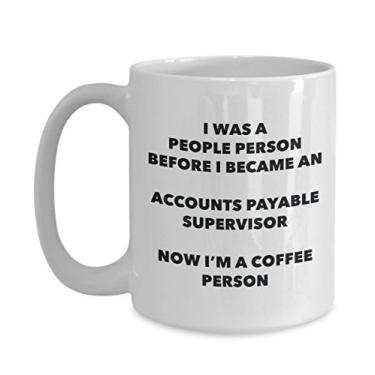 Imagem de Caneca Concounts Payable Supervisor para pessoas de café – Caneca divertida de cacau de chá – Presente de aniversário de Natal, amante de café