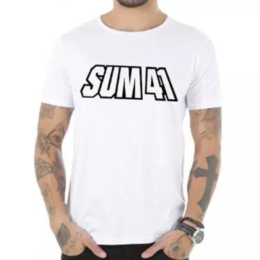 Imagem de Camiseta Unissex Sum 41 Camisa 100% Algodão - Lançamento
