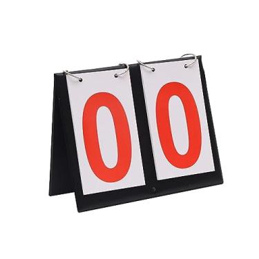 Imagem de Deevoka Score Flipper Score Keeper vira até 99 Scorekeeper Placar de mesa para badminton, beisebol, competição, basquete, esportes indoor, BRANCO