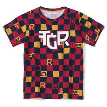 Imagem de Camiseta Infantil Menino- Vermelha - Tigor T. Tigre