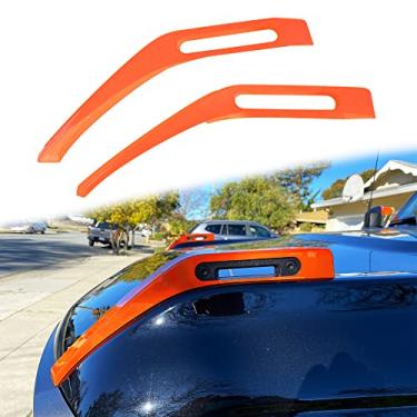 Imagem de RERPRO Guarnição da tampa do capô Trail Miras para Ford Bronco 2 portas 4 portas 2021 2022 2023 2024 2025 acessórios capa de dobradiça do capô tampa do capô liberação lateral adesivos decorativos