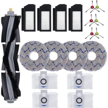Imagem de SavStor Kit de acessórios de substituição para aspirador ECOVACS DEEBOT X1 Omni Turbo T10 T20 Omni T20/T20 Max/T20 ProRobot, 1 escova principal, 6 escovas laterais, 4 filtros, 4 esfregões, 4 sacos de