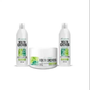 Imagem de Shampoo + Máscara + Leave-In Volta Cachos All Nature 750ML