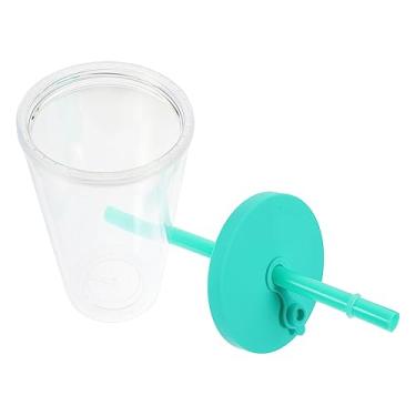 Imagem de Xícara de chá de leite Copo de plástico Copo de plástico para reduzir o copo de 40 onças com alça Xícara de chá gelado Copo de leite Copo de smoothie Copo de palha quente Copo de smoothie Copo de smoo