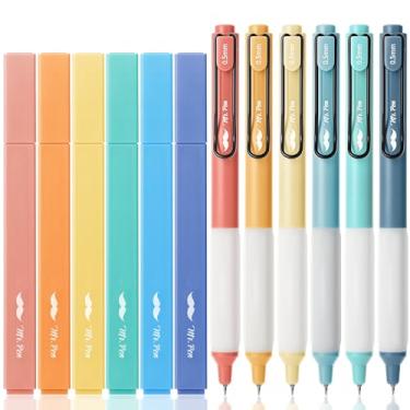 Imagem de Mr. Pen - Marcadores estéticos e canetas de gel, pacote com 12, cores sortidas, bíblia sem sangramento, tinta preta, marca-texto para bíblias