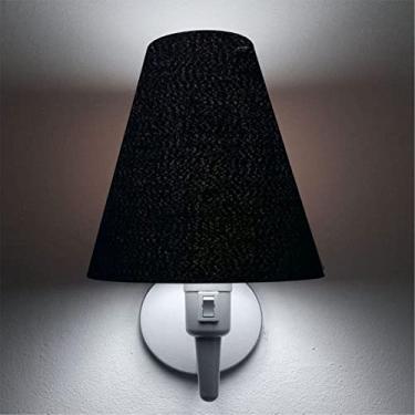 Imagem de Arandela Parede com Inter Liga e Cúpula Tecido, Vivare Iluminação, Arandela Parede2032 BRPR, Branco, Média