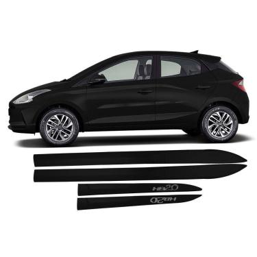 Imagem de Jogo Friso Lateral Novo Hb20 2020/2022 Preto Onix