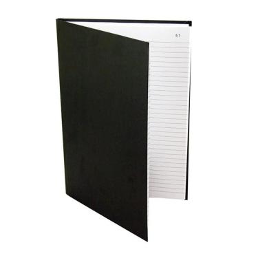 Imagem de Caderno Atas Tamoio Horizontal Sem Margem 100 Folhas Preto