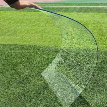 Imagem de Painéis de telhado de policarbonato transparente, folha de estufa de plástico transparente de 2 mm, placa de resistência de PC à prova de chuva anti-UV inquebrável, peças de reposição de vidro (0,8 x