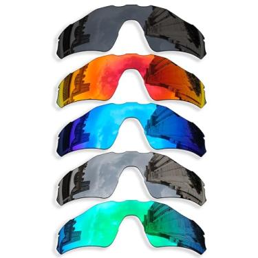 Imagem de Betterun 5 peças de lentes de reposição polarizadas juvenis para óculos de sol Oakley Radar EV Path XS OJ9001, resistente a arranhões e impactos