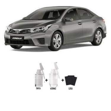 Imagem de Tinta Tira Risco Cinza Cosmopolitan - 1G2 Toyota + Verniz 15ml - Sherw