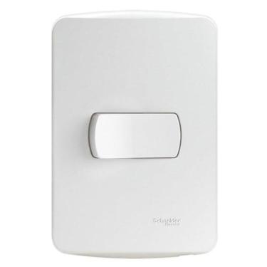 Imagem de Interruptor Paralelo 10A 4x2 1 Tecla Branco Miluz Schneider, Branco