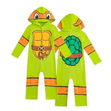 Imagem de Nickelodeon Teenage Mutant Ninja Turtles Michelangelo Boys Hooded Coverall for Toddlers and Big Kids