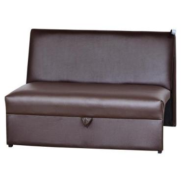 Imagem de Sofá Cama 2 Lugares Malu Sintetico Marrom Matrix
