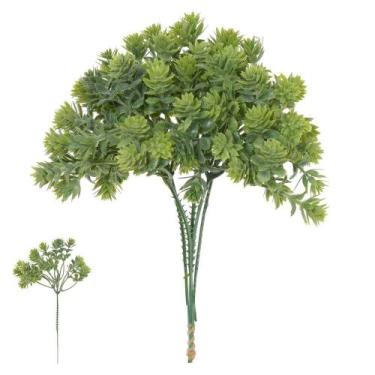 Imagem de FOLHAGEM DECORATIVA GRASS X15 C/POWDER VERDE 20cm - Flor Arte