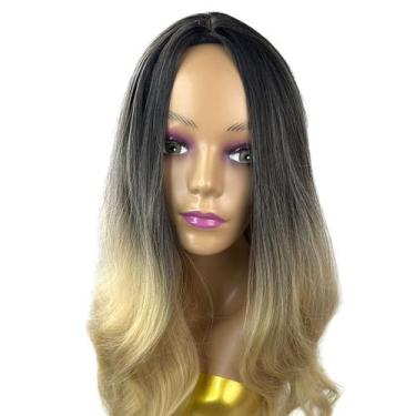 Imagem de Peruca Modelo Jean Wig Ondulada De Cabelo Orgânico Natural 70cm - Fash