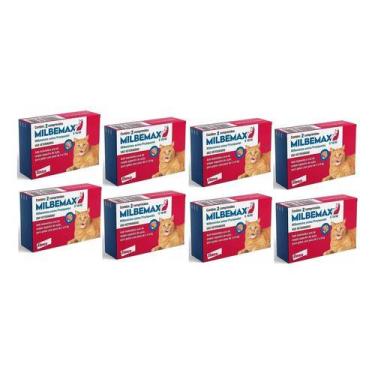 Imagem de 8 Vermifugo Milbemax Para Gatos De (2 A 8 Kg) 2 Comprimidos - Elanco