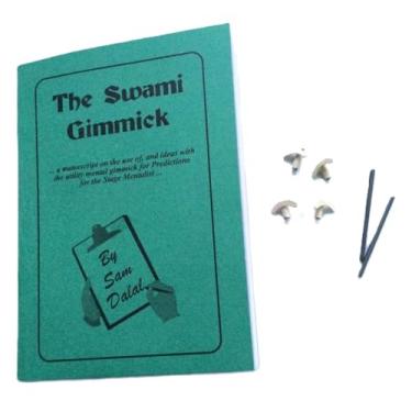 Imagem de The Swami Gimmick Prediction Magician's Book + 4 Leads for Real Mentalism Magic Trick