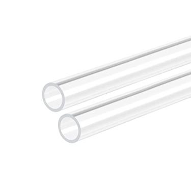 Imagem de DMiotech 2 tubos de acrílico transparente de 10 mm x 12 mm, tubo de plástico rígido para tubo de água de aquário, sistema de resfriamento de água, encanamento