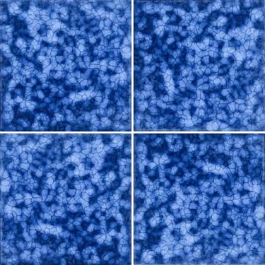 Imagem de 4 peças de azulejo de porcelana para piscina, azulejo vitrificado azul de 15 cm x 15 cm para piso de piscina, cozinha e banheiro (1 metro quadrado)