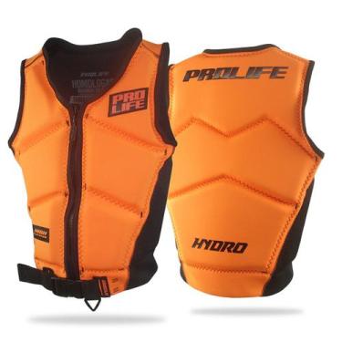 Imagem de Colete Salva Vidas Esportivo Slim Homologado Hydro Prolife, Laranja, E